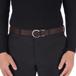 Fundo Silver with Black/Brown Strap