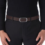 Viggo Silver with Black/Brown Strap