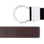 Fundo Silver with Black/Brown Strap