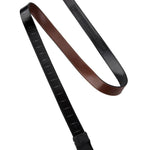 Mascella Black with Brown Strap